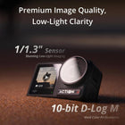 DJI Osmo Action 4 Essential Combo, 4K/120fps Action Camera | 1/1.3-Inch Sensor, Stunning Low-Light Imaging, 10-bit & D-Log M Color Performance, a Long-Lasting 1770 mAh Battery