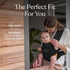 Ergobaby Embrace Newborn Baby Carrier for Infants 0-12 Months (7-25 lbs) - Ergonomic 2-Position Infant Carrier with Head and Neck Support, Hip-Healthy Positioning - Pure Black