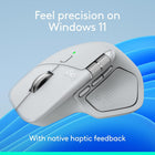 Logitech MX Master 4, Ergonomic Wireless Mouse with Advanced Performance Haptic Feedback, Ultra-Fast Scrolling, USB-C Charging, Bluetooth, Windows, MacOS - Pale Grey