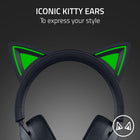 Razer Kraken Kitty V3 X Wired Gaming Headset: Kitty Ears - HyperClear Cardioid Mic - 40 mm Drivers - 7.1 Surround Sound - Comfy Ear Cushions - Cross-Platform via 3.5mm PC, PS5, Xbox, Switch 2 - Black