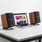 Edifier R1280DBs Active Bluetooth Bookshelf Speakers - Optical Input - 2.0 Wireless Studio Monitor Speaker - 42W RMS with Subwoofer Line Out - Wood Grain