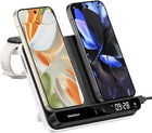 Dual Wireless Charger for Google Pixel 10/10 Pro/10 Pro XL/10 Pro Fold/9a/9 Pro/9/8/7 (Not for 9 Pro Fold), for Pixel Watch 3/2/Fitbit Versa 4/3/Sense 2/1 (Not for Pixel Watch 4/1), SwanScout 710G2