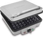Cuisinart Belgian Waffle Maker with Pancake Plate, Non-Stick Removable Plates, Silver (WAF-350C)