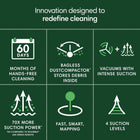 Roomba 205 DustCompactor Vac Robot Vacuum - Auto-Compacts Debris Within The Robot, No Emptying for 60 Days, Bagless, Intense Power-Lifting Suction, LiDAR Navigation, Multi-Surface, Works with Alexa