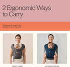 Ergobaby Embrace Newborn Baby Carrier for Infants 0-12 Months (7-25 lbs) - Ergonomic 2-Position Infant Carrier with Head and Neck Support, Hip-Healthy Positioning - Pure Black