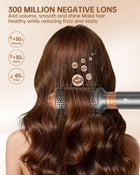 Hot Air Brush Hair Styler, 5 in 1 Hair Dryer Brush Auto Wrap Curlers Frizz-Free Styling Tool for All Hair Types Fast Drying, Curling, Smoothing, Volumizing & Straightening With Travel Storage Case