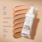 Marcelle CC Cream SPF 35, Light Medium, Complete Correction, Tinted Moisturizer, Non-Comedogenic, Perfume-Free, Paraben-Free, Oil-Free, Hypoallergenic, Cruelty-Free, 30 mL