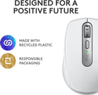 Logitech MX Anywhere 3S Compact Wireless Mouse, Fast Scrolling, 8K DPI Any-Surface Tracking, Quiet Clicks, Programmable Buttons, USB C, Bluetooth, Windows PC, Linux, Chrome, Mac - Pale Grey
