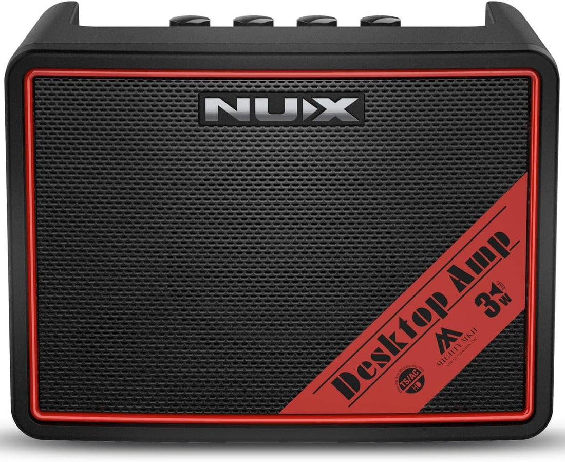 NUX Mighty Lite BT MKII Portable Desktop Modeling Guitar/Bass Amp,3 Watts, 512 Samples IR, 7 Effect Blocks