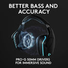 Logitech G935 Wireless Gaming RGB Headset, 7.1 Surround Sound, DTS Headphone:X 2.0, 50 mm PRO-G Drivers, 2.4 GHz Wireless, Flip-to-Mute Mic, PC