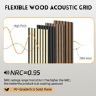 RITOLLO Wood Slat Wall Panel | 4 Pcs Acoustic Wall Panels 47.2 x 23.6 Wall Panels 3D Sound Dampening Panels Wall Decoration - Matte Black