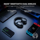 Razer Barracuda X Wireless Gaming & Mobile Headset (PC, PlayStation, Switch, Android, iOS): 2022 Model - 2.4GHz Wireless + Bluetooth - Lightweight 250g - 40mm Drivers - 50 Hr Battery - Black
