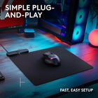 Logitech G POWERPLAY 2 Wireless Charging Mouse Pad for Compatible Logitech G Gaming Mice, 34.5 X 28.4 cm (13.5 x 11.2 inches), 3.5 mm Height, for PC/Mac - Black