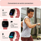 Google Fitbit Versa 4 - Fitness Smartwatch - Pink Sand / Copper Rose | Fitness Smartwatch with Daily Readiness, GPS, 24/7 Heart Rate, 40+ Exercise Modes, Sleep Tracking and More, One Size