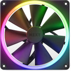 NZXT F140 RGB Fans - RF-R14DF-B1 - Advanced RGB Lighting Customization - Whisper Quiet Cooling - Twin (RGB Fan & Controller Included) - 140mm Fan - Black
