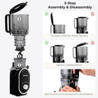 SUSTEAS Cold Press Juicer, 300W, 5.3 Large Feed Chute, 1.5L Capacity, Automatic Feeding, High Yield, Easy to Clean, Ideal for Whole Fruits & Vegetables, Black