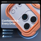 MAGEASY Odyssey MagSafe Crossbody iPhone Case with Strap for iPhone 17 Pro Max 6.9, 20ft Drop Protection, TPU Leather Shoulder Phone Carrying Case with Adjustable Lanyard (Coral)