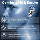 Monster N-Lite 203 AirLinks Wireless Earbuds, Bluetooth 5.3 Headphones HiFi Stereo, Type-C Charging, Touch Control, HD Clear Call, IPX6 Waterproof in-Ear Earbuds