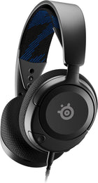 SteelSeries Arctis Nova 1P Multi-System Gaming Headset — Hi-Fi Drivers — 360° Spatial Audio — Comfort Design — Durable — Lightweight — Noise-Cancelling Mic — PS5, PS4, PC, Xbox, Switch - Black