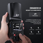NEEWER Z2-N 2.4G TTL Round Head Flash Speedlite Compatible with Nikon Cameras, 76Ws 1/8000s HSS with Diffuser, 2 Modeling Lamps, Upgraded UI, TTL/M Toggle Key, 3000mAh Battery, 600 Full Power Flash