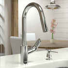 hansgrohe Focus Chrome High Arc Kitchen Faucet, Kitchen Faucets with Pull Down Sprayer, Faucet for Kitchen Sink, Magnetic Docking Spray Head, Chrome 04505000
