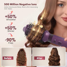 Mythsight StyleVibe 6-in-1 Hair Dryer & Blow Dryer Brush, Air Styler with Travel Bag, L/R Auto Wrap Curls, Fast Drying, Thermal Round Brush, Smooth Blowouts, Frizz-Free Volume, No Heat Damage