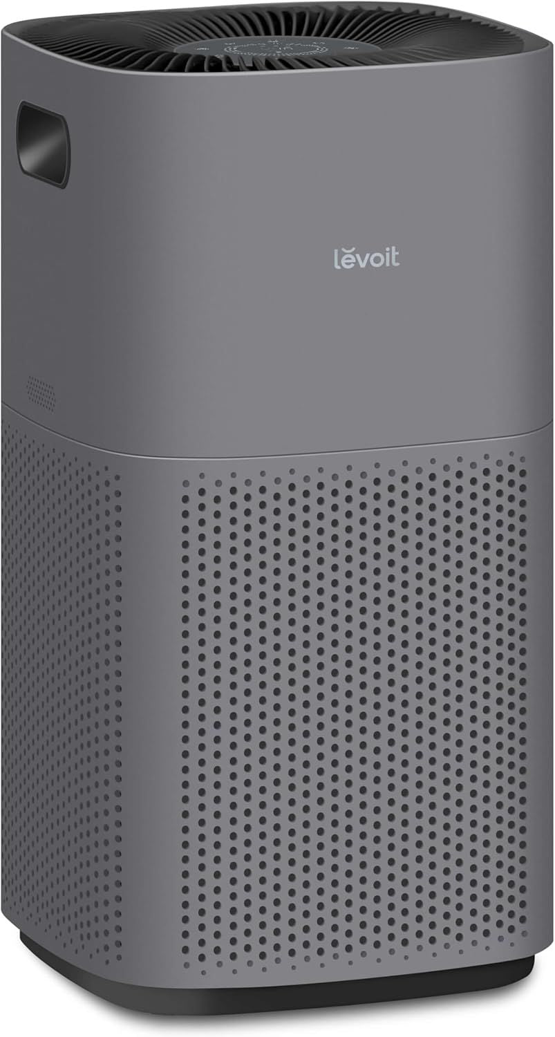 LEVOIT Air Purifiers for Home Large Room, Covers up to 3175 Sq. Ft, Smart WiFi and PM2.5 Monitor, H13 True HEPA Filter Removes 99.97% of Particles, Pet Allergies, Smoke, Dust, Alexa Control, Gray