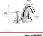American Standard 7413201.278, Chatfield 4-Inch Centerset 2-Handle Bathroom Faucet 1.2 GPM, Legacy (Oil Rubbed) Bronze