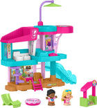 Fisher-Price Little People Toddler Toy Barbie Beach House Playset, Figures and Accessories for Preschool Pretend Play Kids Ages 18+ Months
