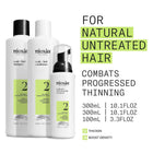 Nioxin Scalp + Hair Thickening System Kits | For Natural, Colored, & Damaged Hair with Light to Progressed Thinning | Strengthen & Boost Hair Density with Niacinamide & Biotin | 3 Month Supply