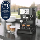 De\'Longhi Stilosa Compact Manual Espresso Machine, Milk Frother | #1 Worldwide Espresso Machine Maker, 15 Bar Pump Pressure, Stainless Steel Boiler, Frother, Compact Design
