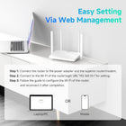 DBIT AC1200 Gigabit WiFi Router, 2.4GHz + 5GHz Dual Band MU-MIMO, 4x1000Mbps Ethernet Ports, 4x5dBi Antennas, Router/AP/Repeater Modes, EasyMesh, Compatible with ISPs