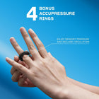 Lifepro Cordless Hand Massager for Hands, Wrists & Fingers – Heat & Compression with 5 Intensity Levels, 5 Massage Modes, 2 Vibration Levels, and Travel Bag – Ideal Gift for Men & Women