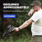 BALLISTA BAT Reverse Draw Compound Crossbow with Buttstock for Hunting, Bowfishing and Target Shooting – 340 FPS, 150 lb Draw Weight, Lightweight 4 lb Design