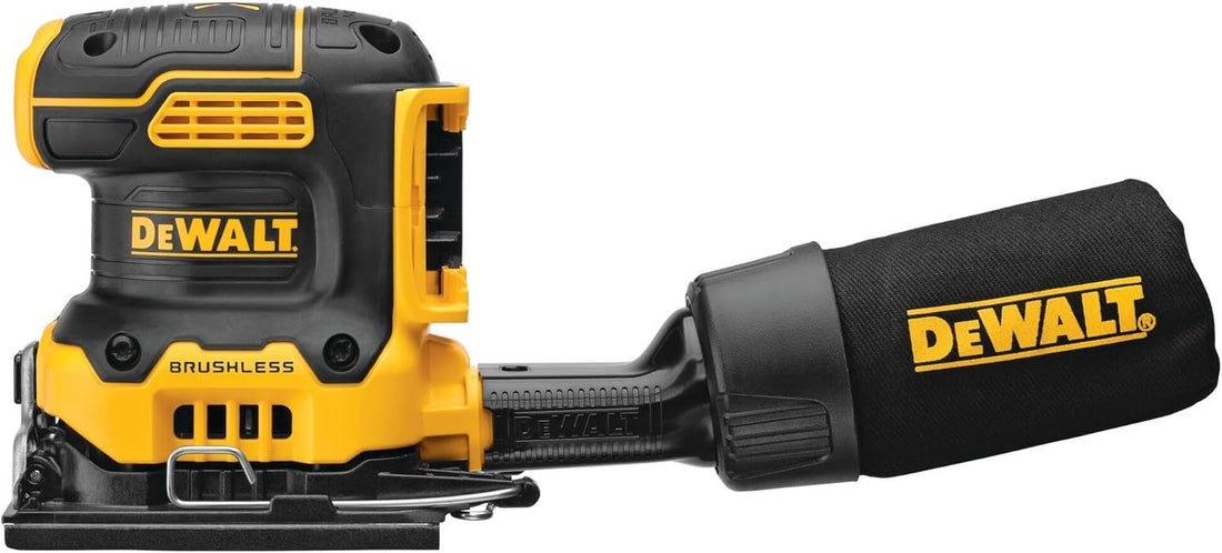 DEWALT 20V MAX* XR Palm Sander, Sheet, Variable Speed, 1/4-Inch, Tool Only (DCW200B)