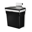 simplehuman 10 Liter / 2.6 Gallon In-Cabinet Trash Can, Heavy-Duty Steel Frame, Black