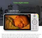 LeapFrog LF925HD 1080p WiFi Remote Access 360 Degree Pan & Tilt Video Baby Monitor with 5” High Definition 720p Display, Night Light, Color Night Vision (White), One Size