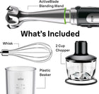 Braun MultiQuick 7 3-in-1 Hand Blender & Food Processor, 4 attachments