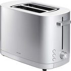 ZWILLING Enfinigy 2-Slice Toaster - Silver Stainless Steel Toaster with Extra Wide Slots for Bagels - 7 Toast Settings, Reheat, Defrost, and Even-Heating Technology