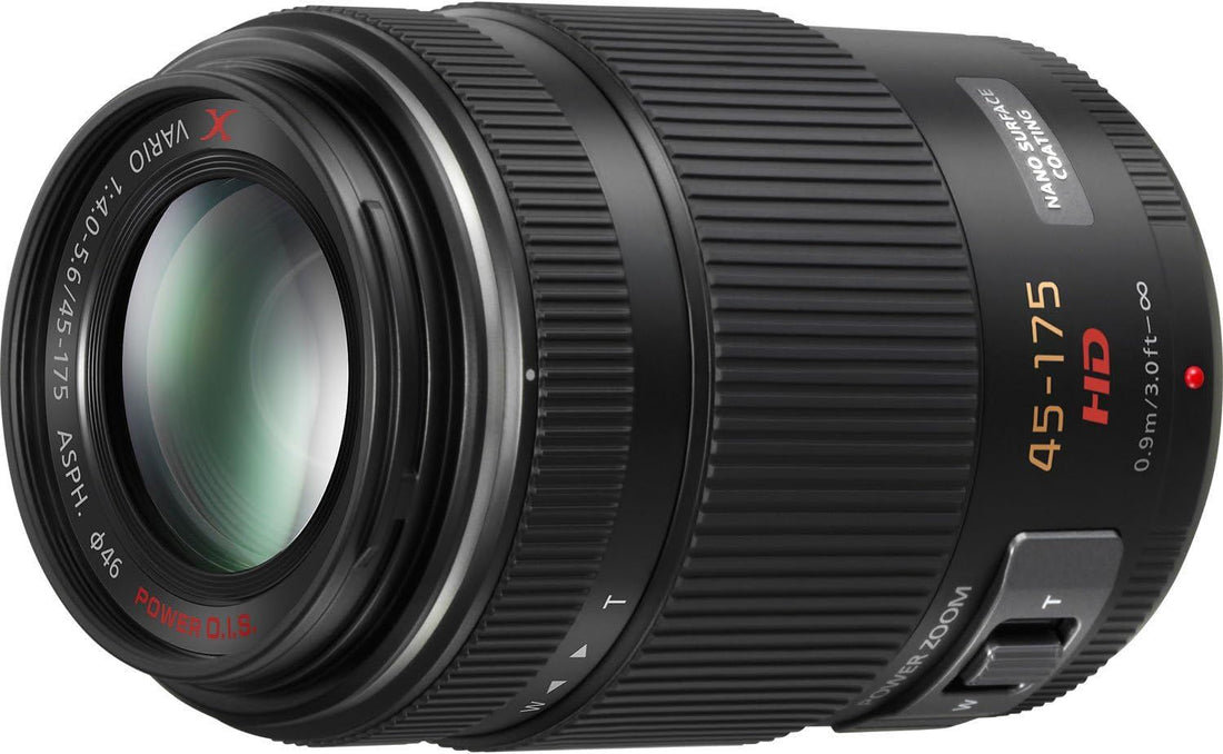 Panasonic HPS45175K Lumix G X Vario PZ 45-175mm/F4.0-5.6 Aspherical/Power Optical Image Stabilized Zoom Lens (Black)