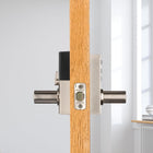Kwikset SmartCode 917 Keypad Keyless Entry Contemporary Residential Electronic Lever Lock Deadbolt Alternative with Halifax Door Lever and SmartKey Security, Satin Nickel