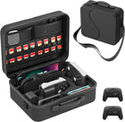 Large All in One Carrying Case for Switch 2 (2025), with 18 Game Card Slots Waterproof and Dustproof Travel Case Compatible with Switch 2, Pro Controller and Other Accessories, Black