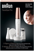 Braun 3-in-1 Facespa Pro Facial Epilator Series 911 with Cleansing Brush Head, Toning Head and Epilator Head