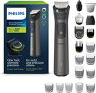 Philips Multigroom 7000 Series, All-in-One Shaver, Beard Trimmer and Hair Clipper, 21-Piece Men\'s Grooming Kit for Face, Hair, Body, Nose and Ear, No Blade Oil Needed, Soft Pouch, Model MG7960/28