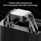 be Quiet! Pure Rock 3 Black CPU Air Cooler | 4 High Performance 6mm Heat Pipes with HDT Technology | 120mm PWM Fan | AMD:AM4 AM5/Intel LGA 1700/1150/1151/1200 | Black | BK039