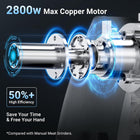 AAOBOSI Meat Grinder, 4-in-1 Meat Grinder Electric [2800W Max] with 3 Slice, Shred Blades,2 Blades,4 Plates,Sausage Stuffer,Kubbe Kit, for Home Kitchen Use, Stainless Steel