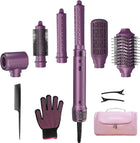 Mythsight StyleVibe 6-in-1 Hair Dryer & Blow Dryer Brush, Air Styler with Travel Bag, L/R Auto Wrap Curls, Fast Drying, Thermal Round Brush, Smooth Blowouts, Frizz-Free Volume, No Heat Damage