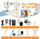 Mini Dual-Speed Sewing Machine Double Needle & Double Thread 16 Stitch Modes Beginner-Friendly Household Sewing Machine, ldeal for Adults & Beginners
