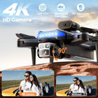 Drone with Camera for Adults 4K, HYTOBP P17 GPS Drone with Auto Return, Brushless Motor, Obstacle Alert, Auto Hover, Adjustable Lens, Lightweight Foldable Under 249g（Black）