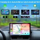 CARPURIDE 9\ W901 Plus, Wireless CarPlay & Android Auto & Android 12.0 | Online & Offline GPS Navigation Car Play Screen for Car, G00GLE Play, Netflix, Mirror Link, Bluetooth Audio